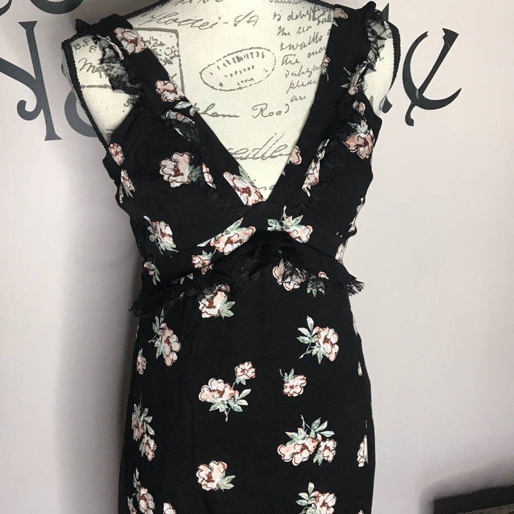 Floral maxi dress.